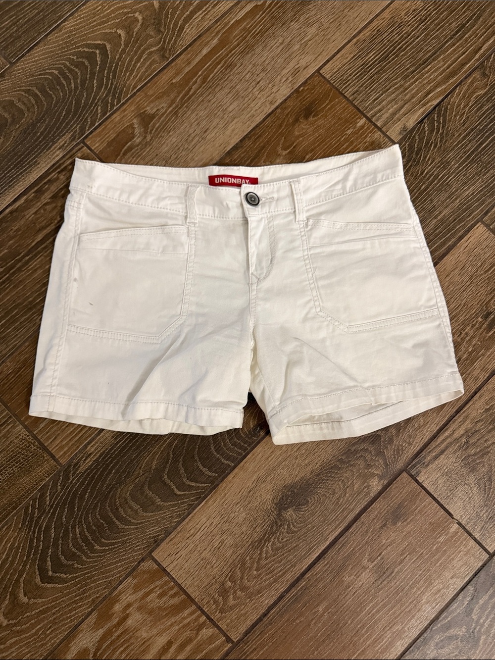 UNIONBAY White Women's Casual Denim-Style Shorts